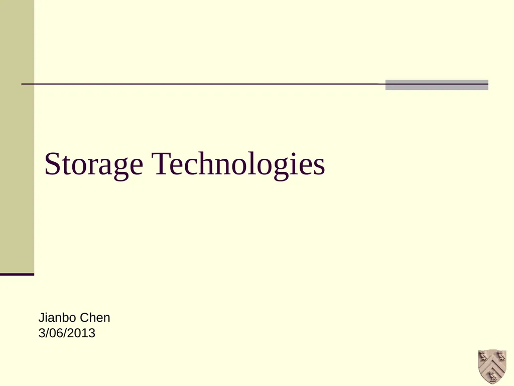 ELEC 694 COMP 694 Storage Scott Cutler - slide 10 of 10