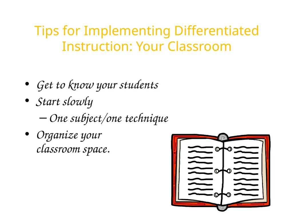 Differentiated Instruction Beginning Teacher - slide 21 of 24