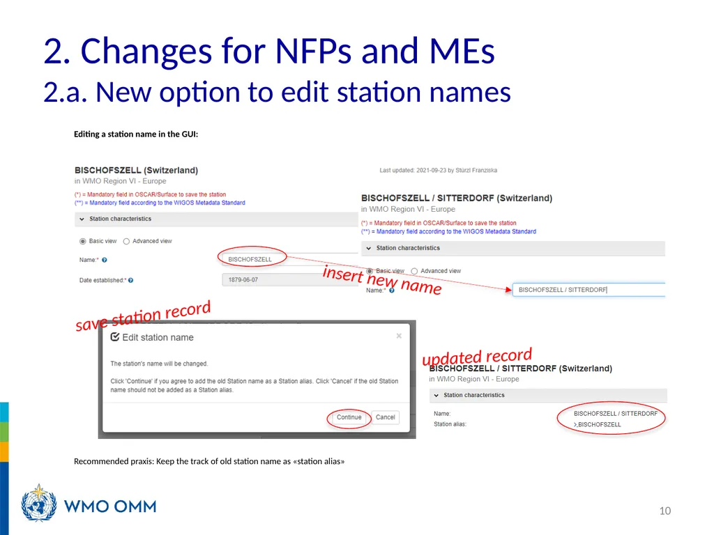 WIGOS Webinar #27 OSCAR/Surface release 1.7.1 WMO - slide 10 of 16