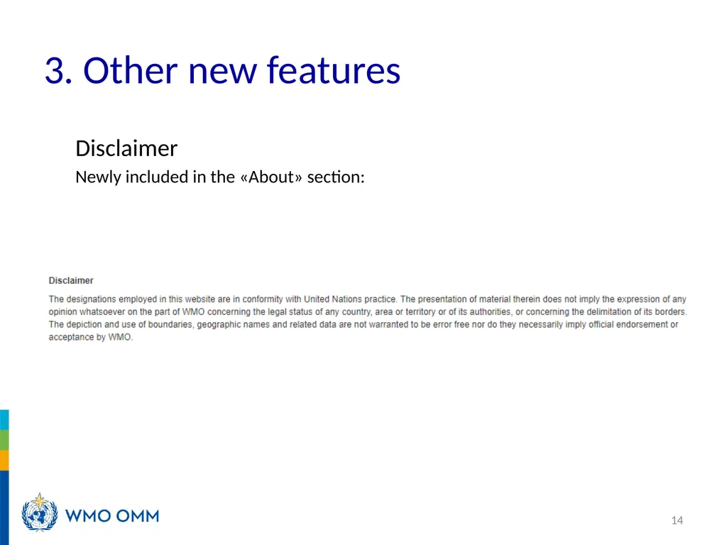 WIGOS Webinar #27 OSCAR/Surface release 1.7.1 WMO - slide 14 of 16
