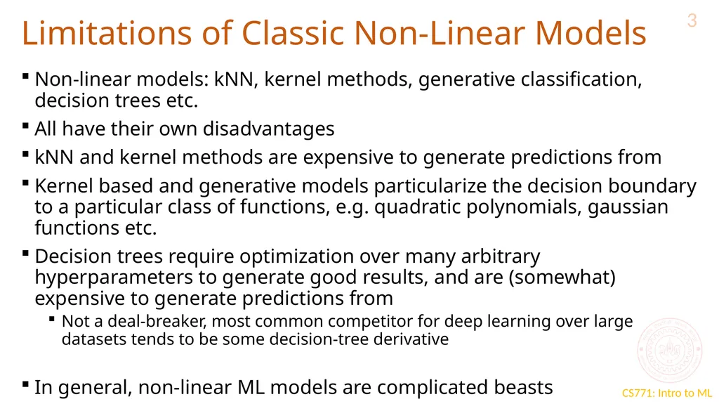 “Deep” Learning CS771: Introduction to Machine - slide 3 of 16