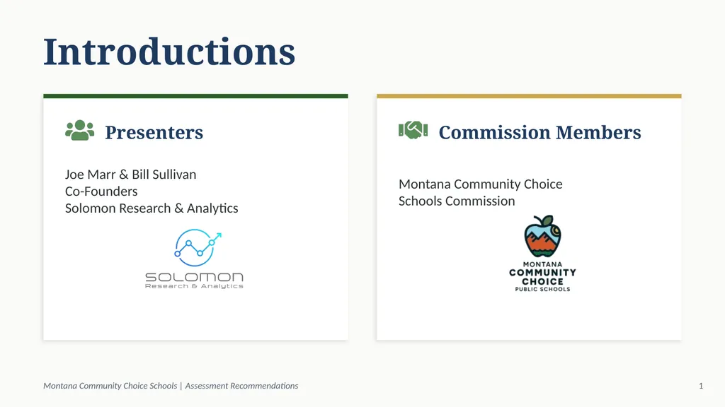MONTANA COMMUNITY CHOICE SCHOOLS Assessment - slide 2 of 16