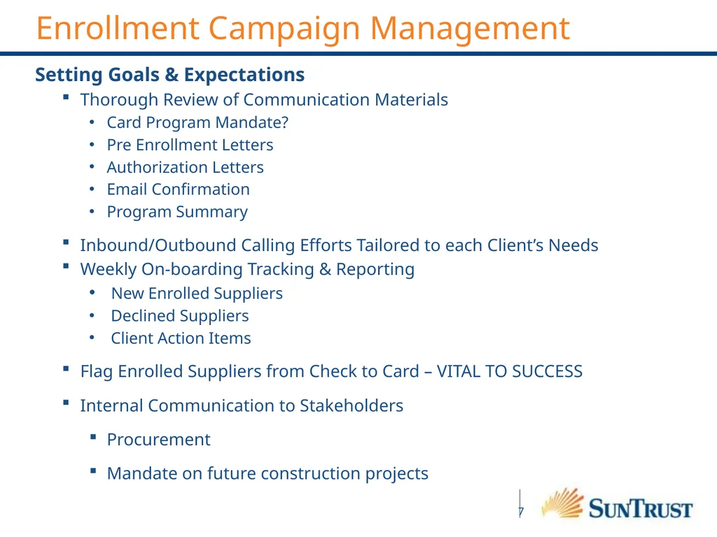 WELCOME!!! VP Card Program Officer: Rick Lopez - slide 7 of 21