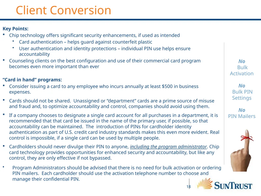 WELCOME!!! VP Card Program Officer: Rick Lopez - slide 18 of 21