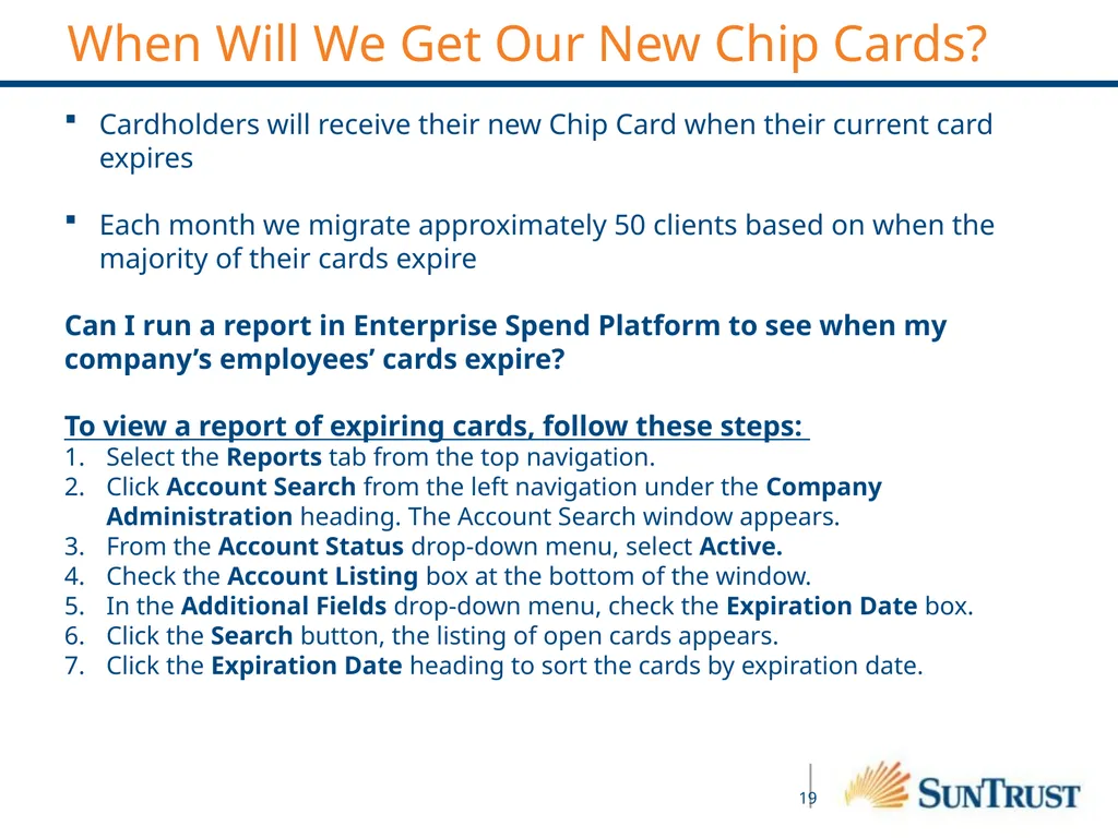 WELCOME!!! VP Card Program Officer: Rick Lopez - slide 19 of 21