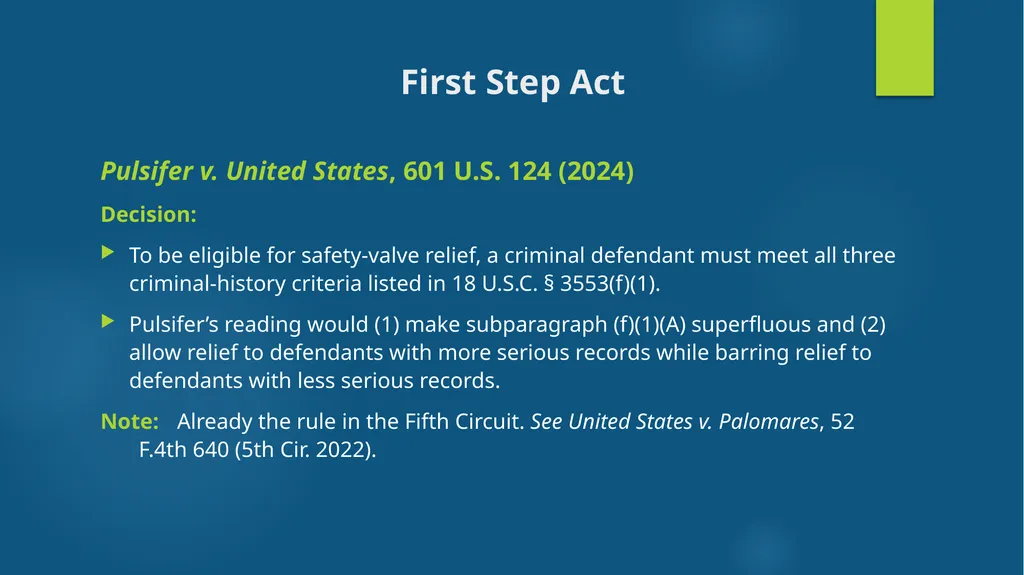 Supreme Court and Fifth Circuit Criminal Update - slide 46 of 53