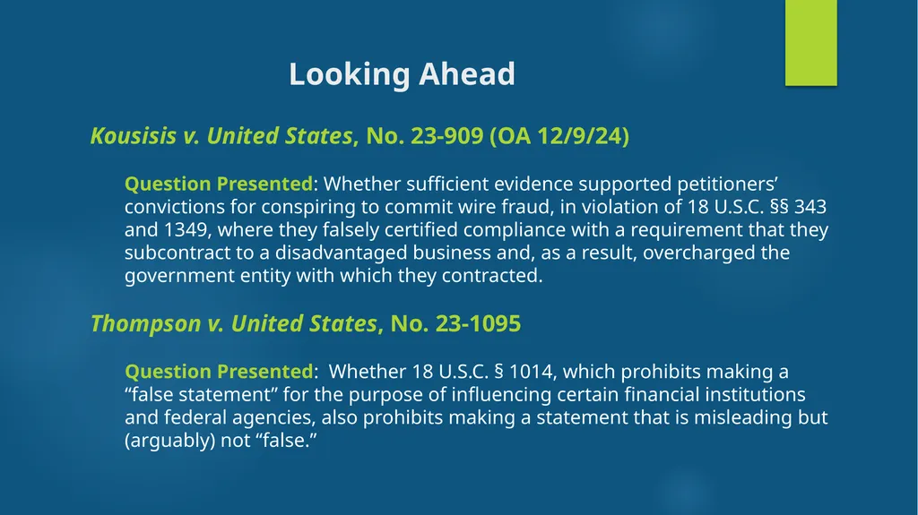 Supreme Court and Fifth Circuit Criminal Update - slide 37 of 53