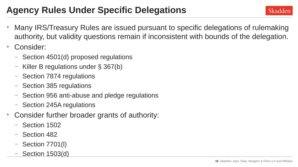 Tax Implications of Recent Admin Law Cases - slide 15 of 47