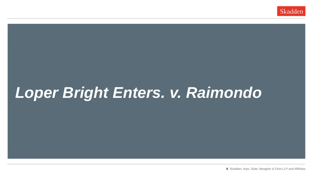 Tax Implications of Recent Admin Law Cases - slide 6 of 47