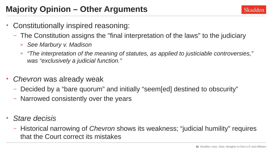 Tax Implications of Recent Admin Law Cases - slide 11 of 47