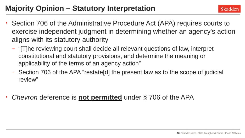 Tax Implications of Recent Admin Law Cases - slide 10 of 47