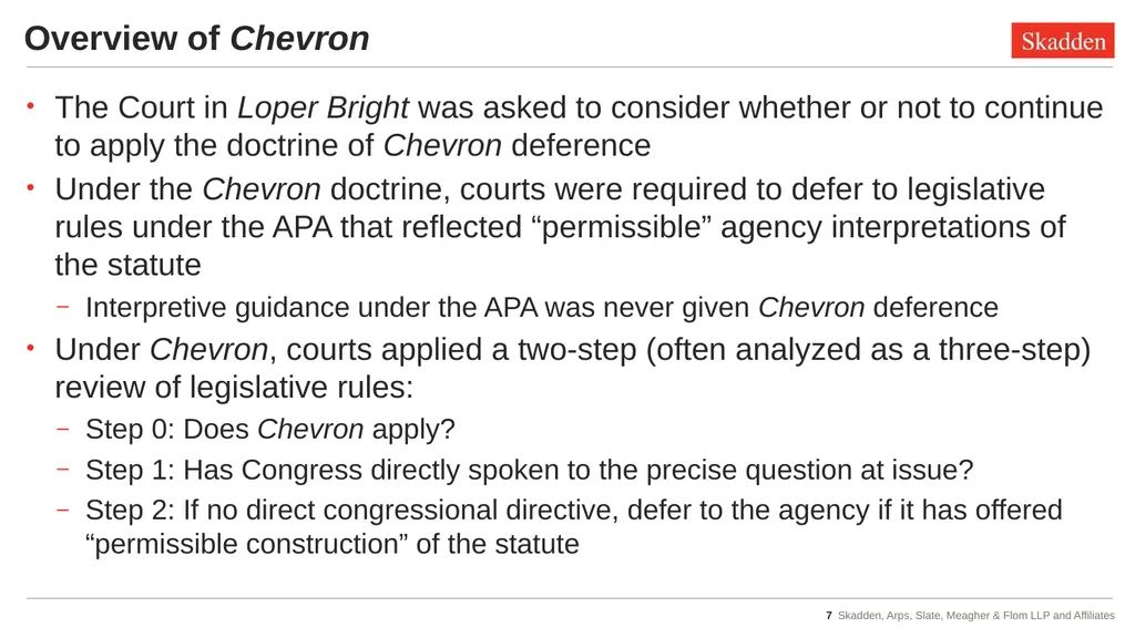 Tax Implications of Recent Admin Law Cases - slide 7 of 47