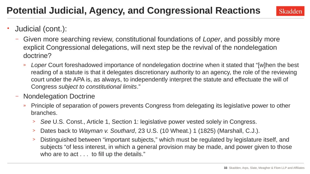 Tax Implications of Recent Admin Law Cases - slide 33 of 47
