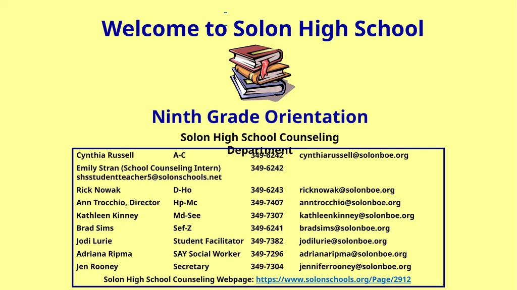 Welcome to Solon High School #WeAreSC Students - slide 3 of 28