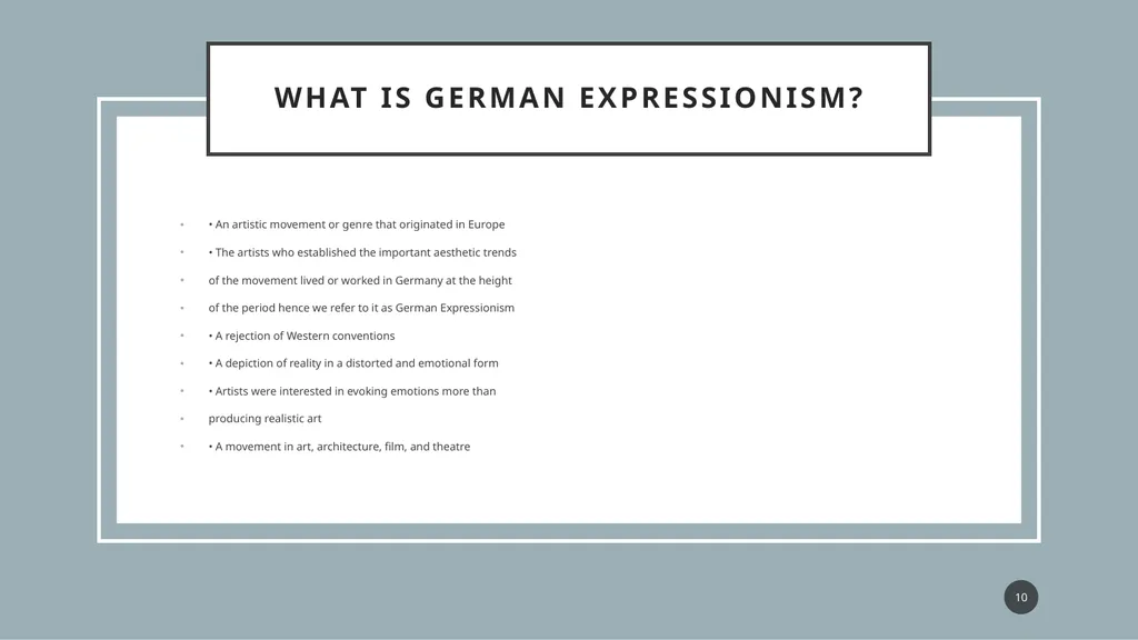 FLM 280: Exam Review Overview Holy smokes, it’s - slide 10 of 27