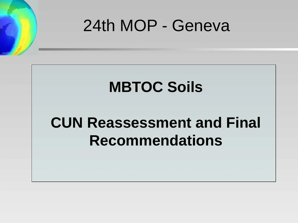 Critical Use Nominations: Final Recommendations - slide 6 of 34