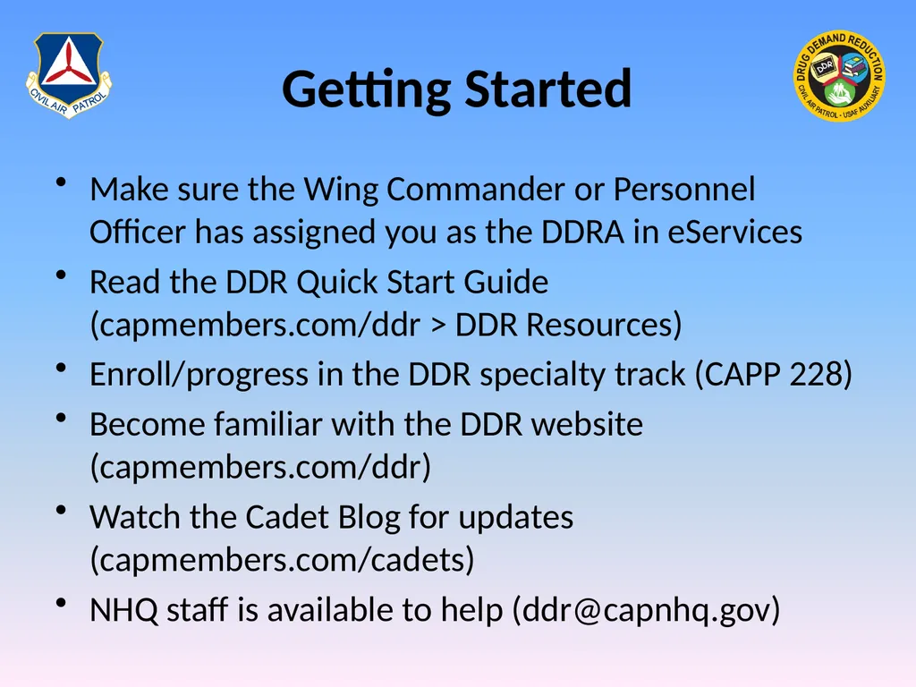 Drug Demand Reduction Administrator (DDRA) - slide 26 of 28