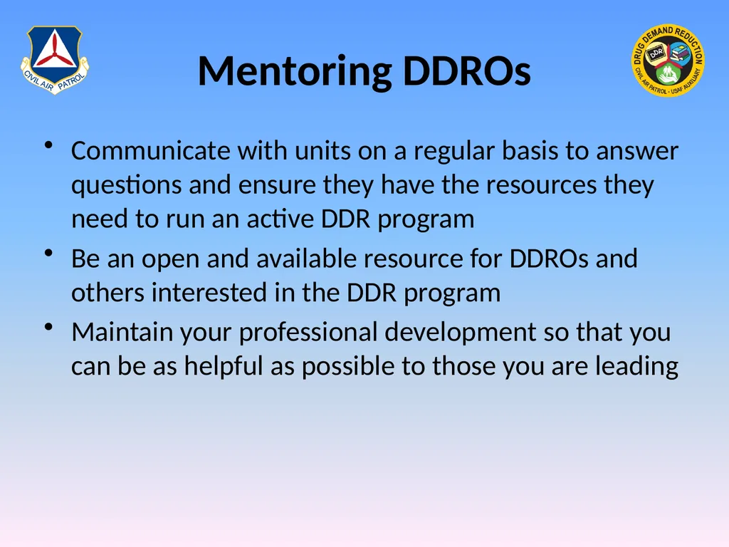 Drug Demand Reduction Administrator (DDRA) - slide 16 of 28