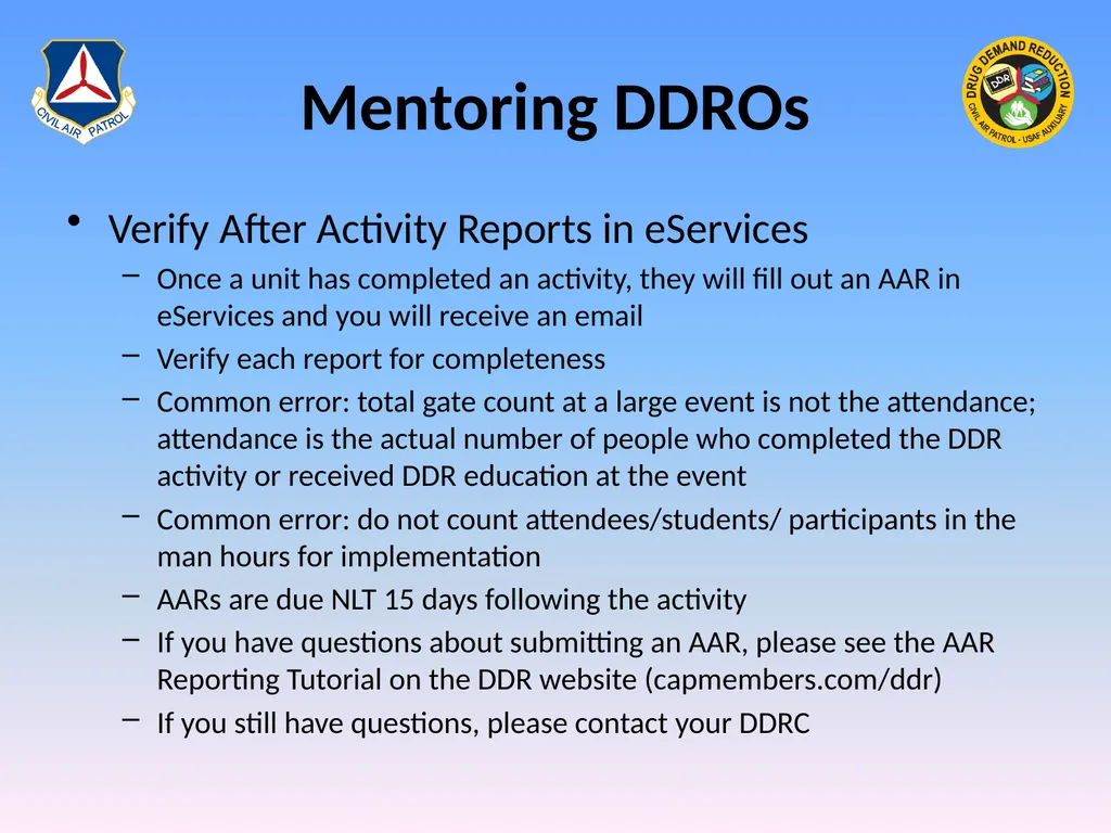 Drug Demand Reduction Administrator (DDRA) - slide 18 of 28