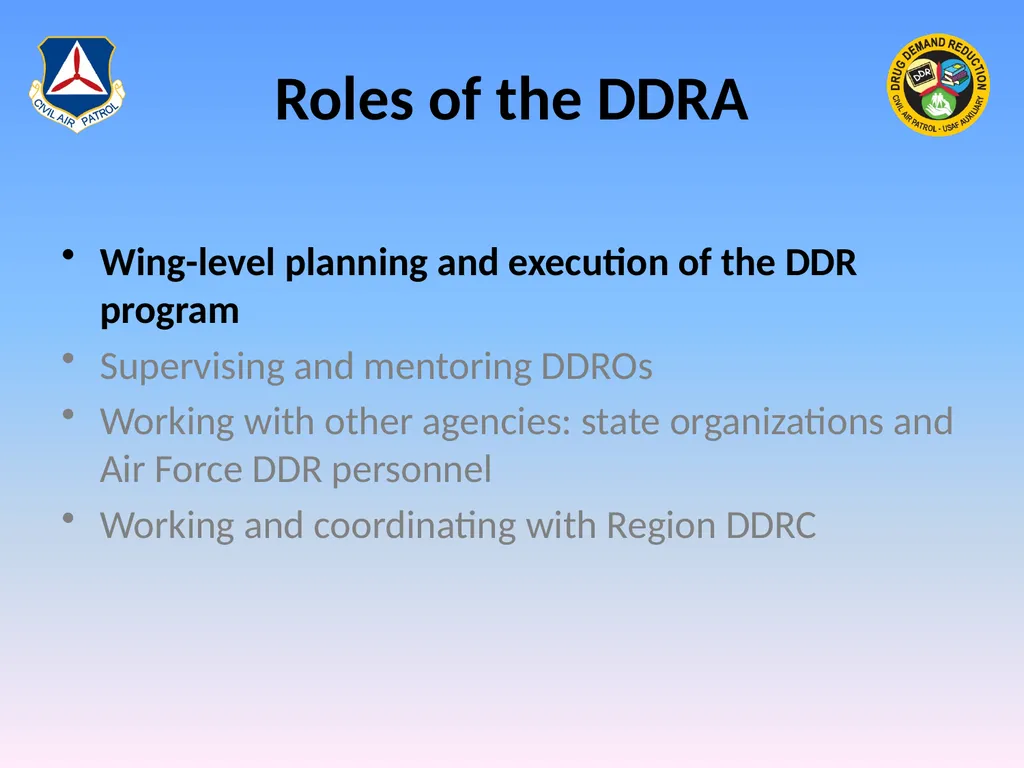 Drug Demand Reduction Administrator (DDRA) - slide 3 of 28