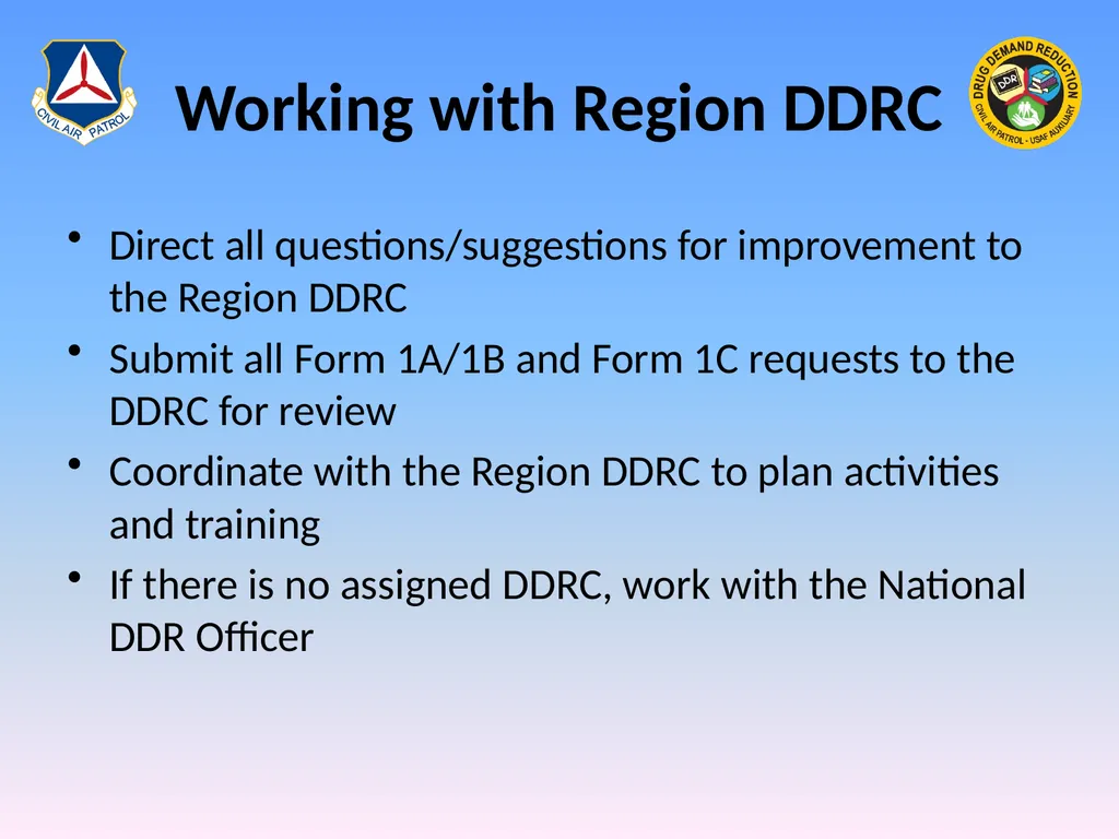 Drug Demand Reduction Administrator (DDRA) - slide 24 of 28