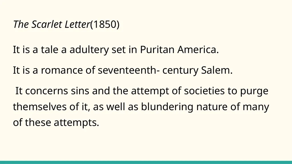Nathaniel Hawthorne An Introduction Nathaniel - slide 5 of 6