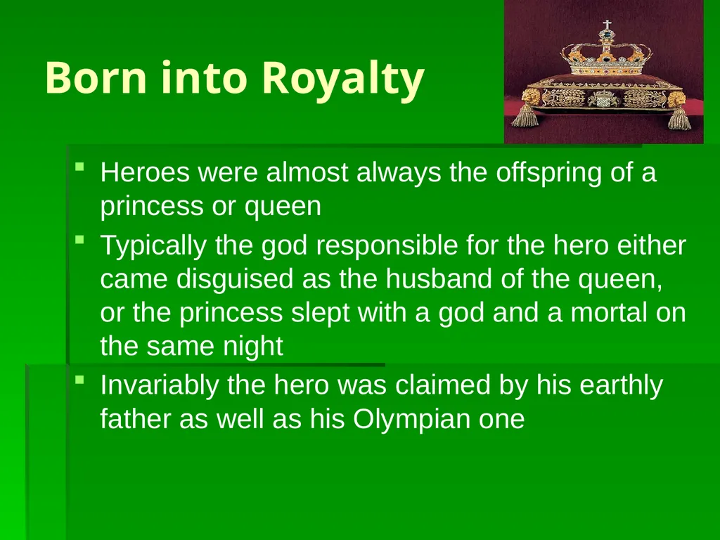 The Characteristics of the Greek Hero When we - slide 5 of 13