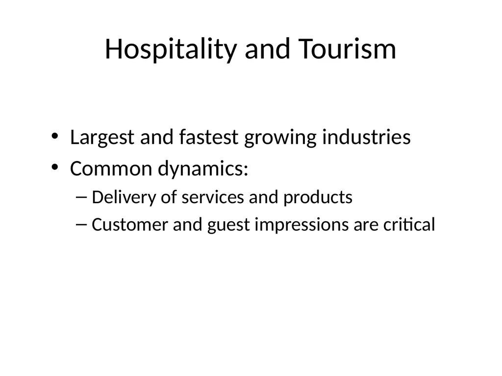 Hospitality Management Hospitality Hospitality is - slide 4 of 22