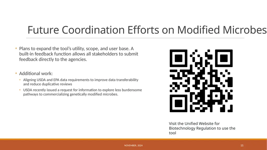 US Regulation of Biocontrol Products November, - slide 15 of 17