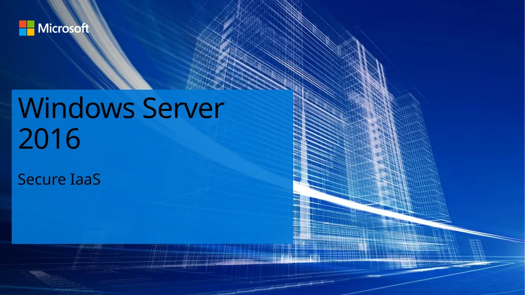 Windows Server 2016 Secure IaaS Hosting Challenges - slide 1 of 10