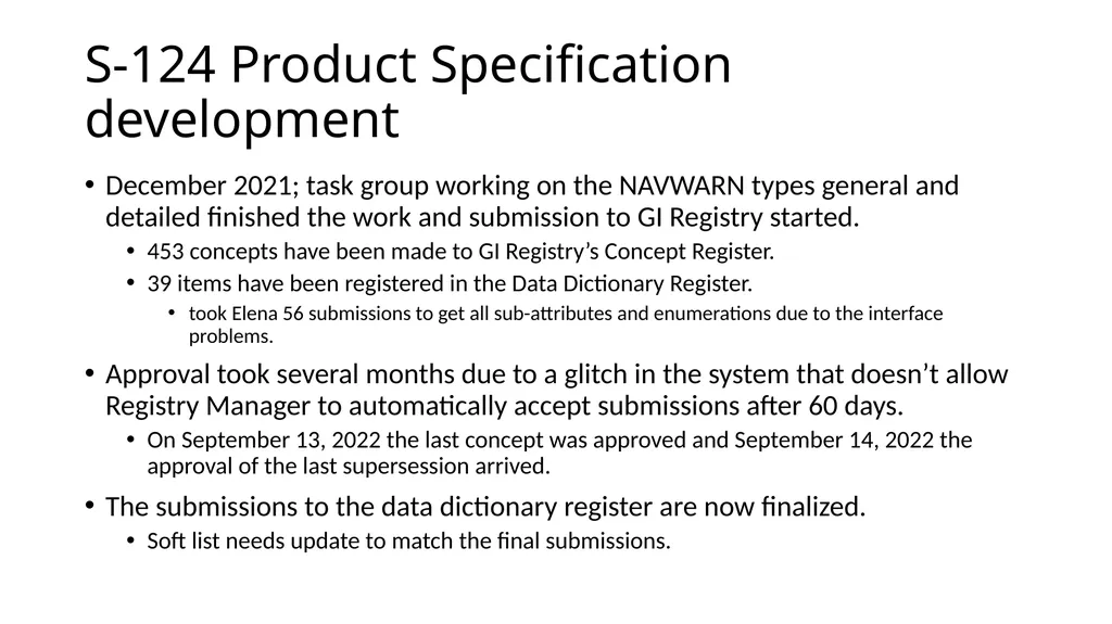 S-124PT report WWNWS14 Geneva, Switzerland S-124 - slide 3 of 8