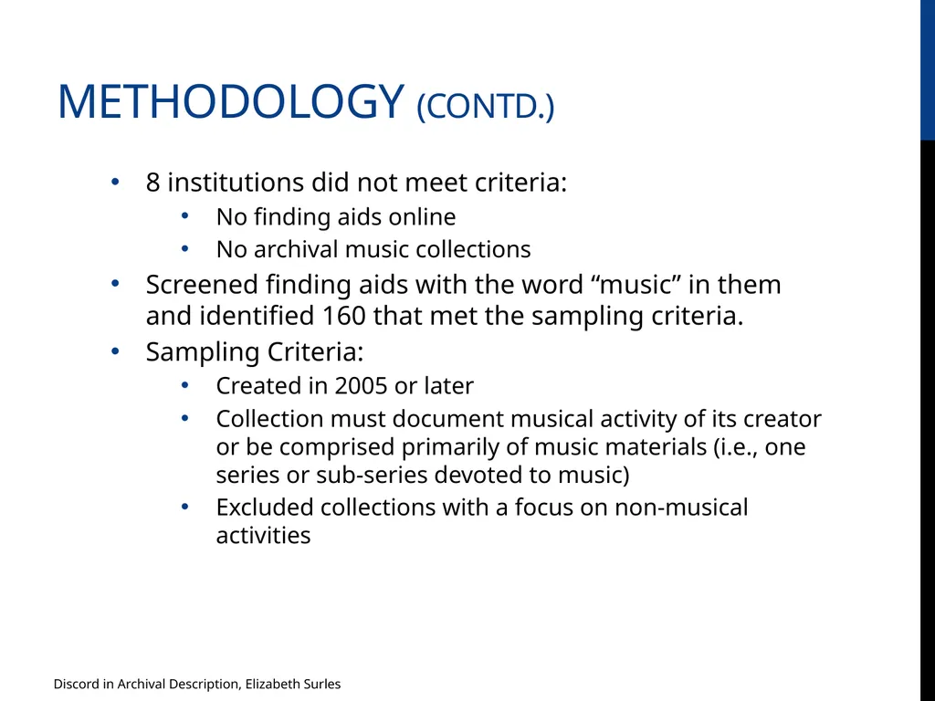 Discord in Archival Description? Evaluating DACS - slide 7 of 21