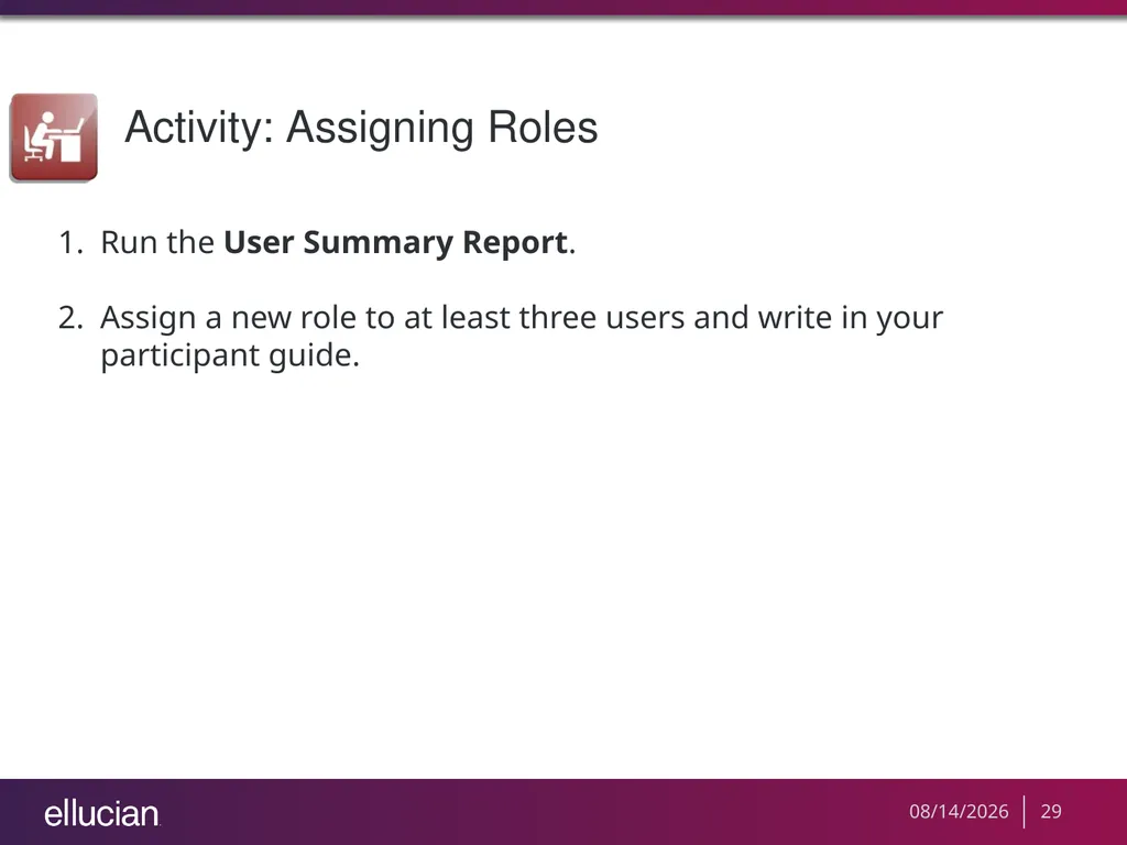 Managing Recruiter Security Roles Objectives - slide 29 of 37