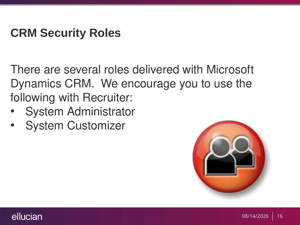 Managing Recruiter Security Roles Objectives - slide 16 of 37