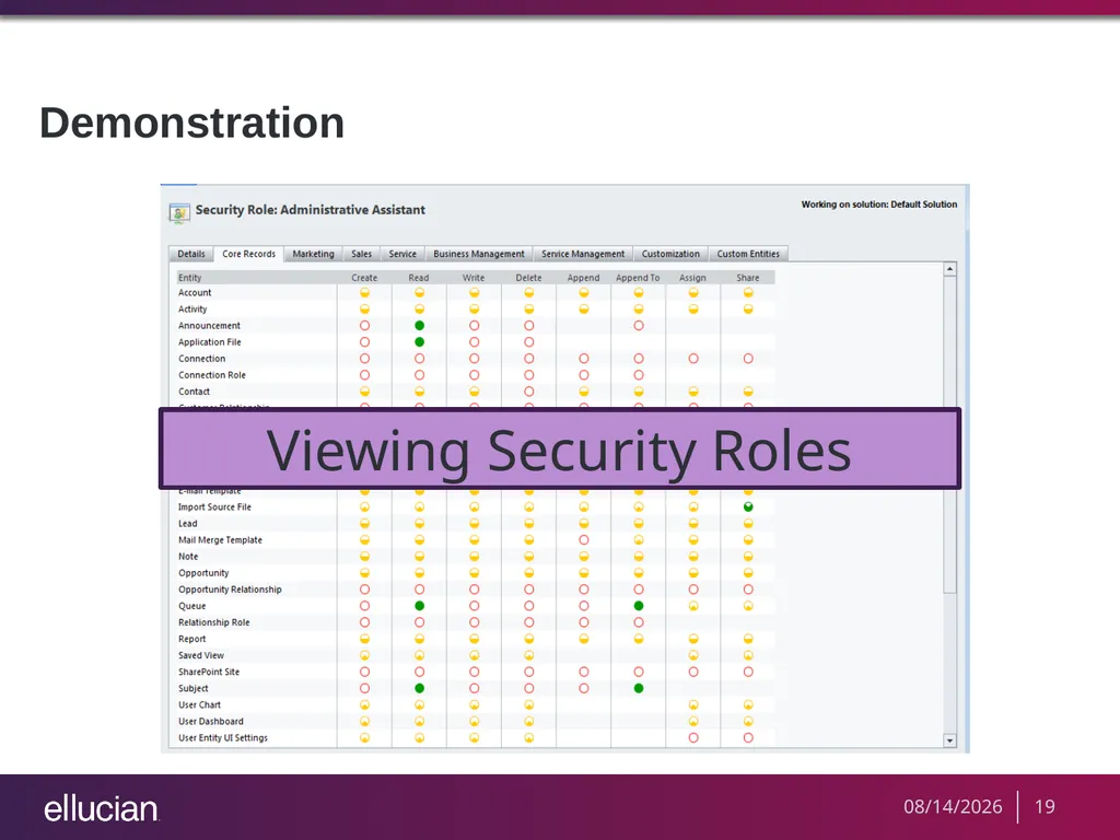 Managing Recruiter Security Roles Objectives - slide 19 of 37