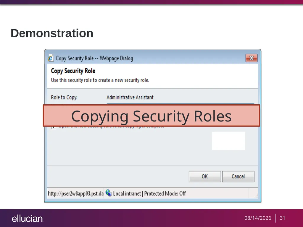 Managing Recruiter Security Roles Objectives - slide 31 of 37