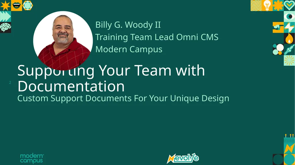 Supporting Your Team with Documentation Custom - slide 2 of 19