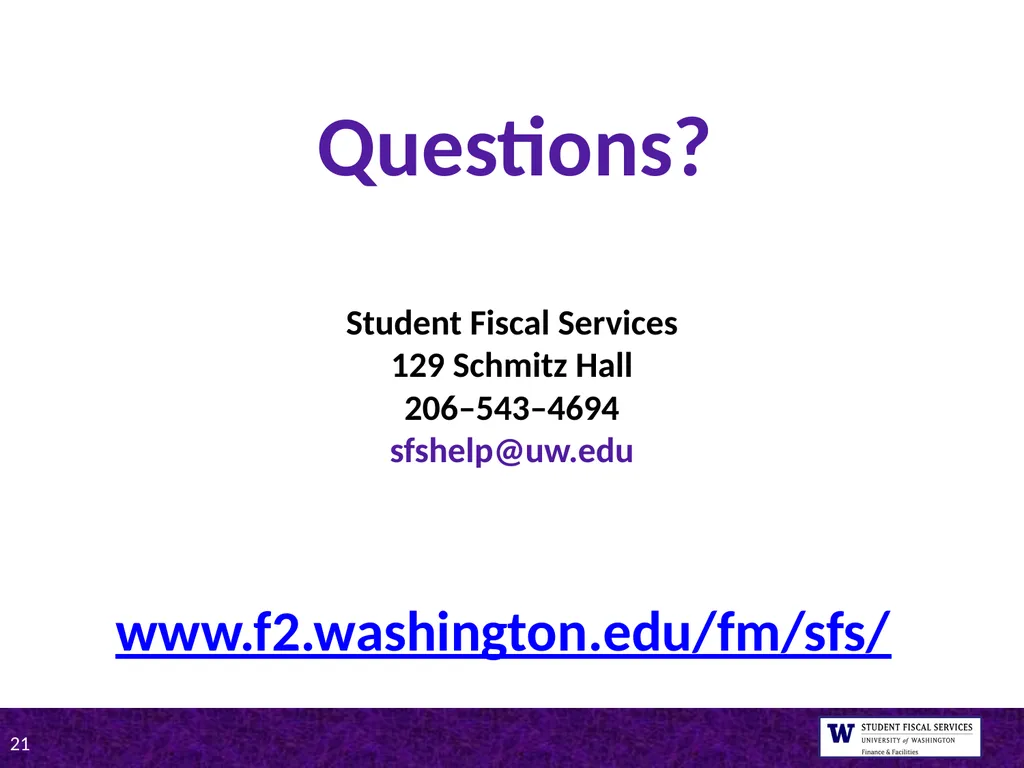 UW Tips on Student Loan Repayment Presented by - slide 21 of 22