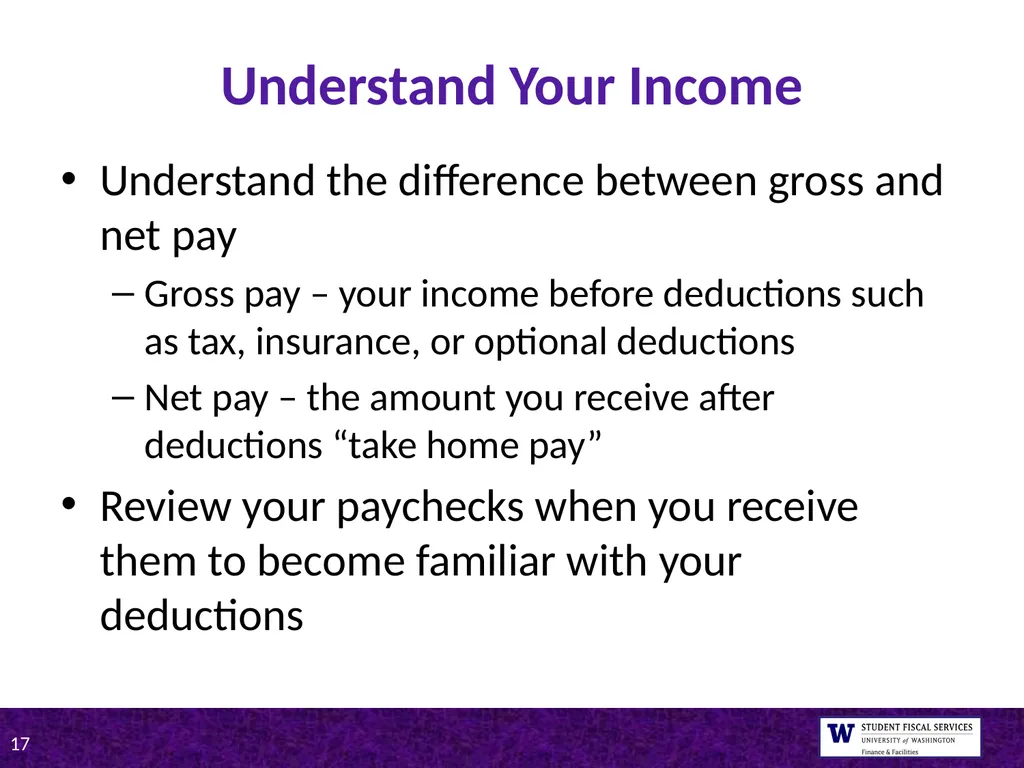 UW Tips on Student Loan Repayment Presented by - slide 17 of 22