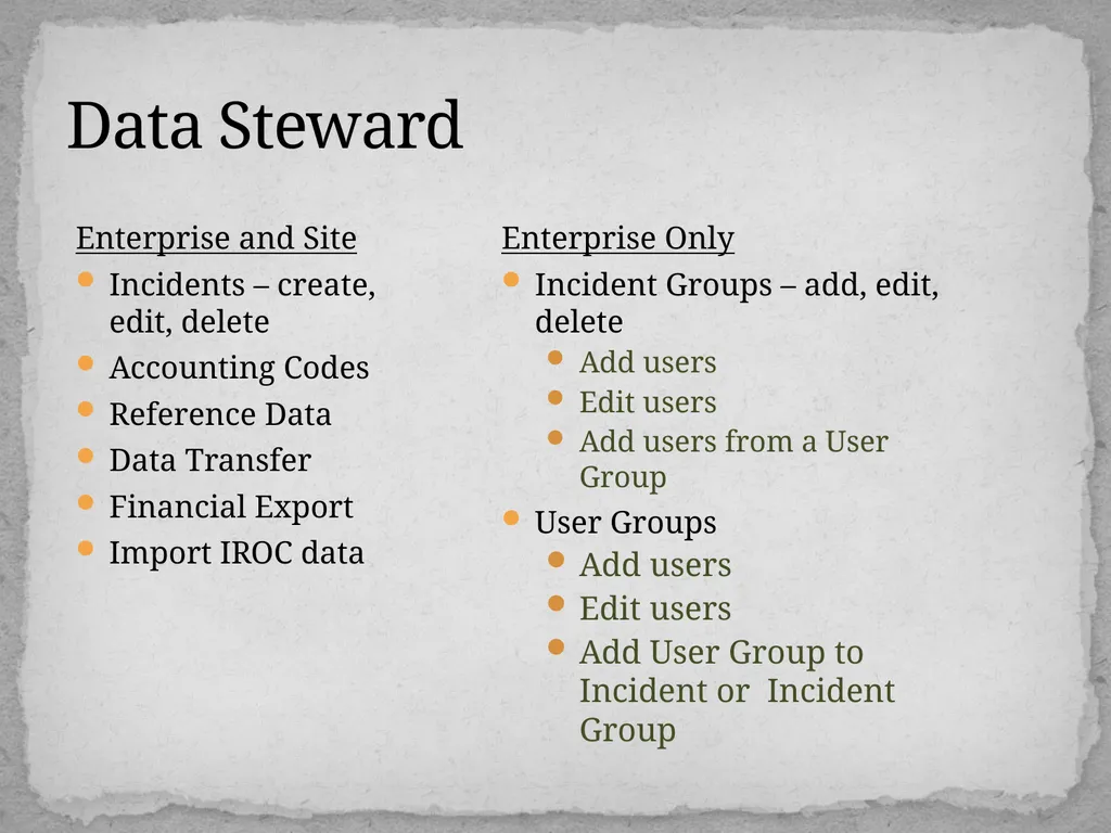 User Roles Add User Accounts to e-ISuite from iNAP - slide 5 of 11