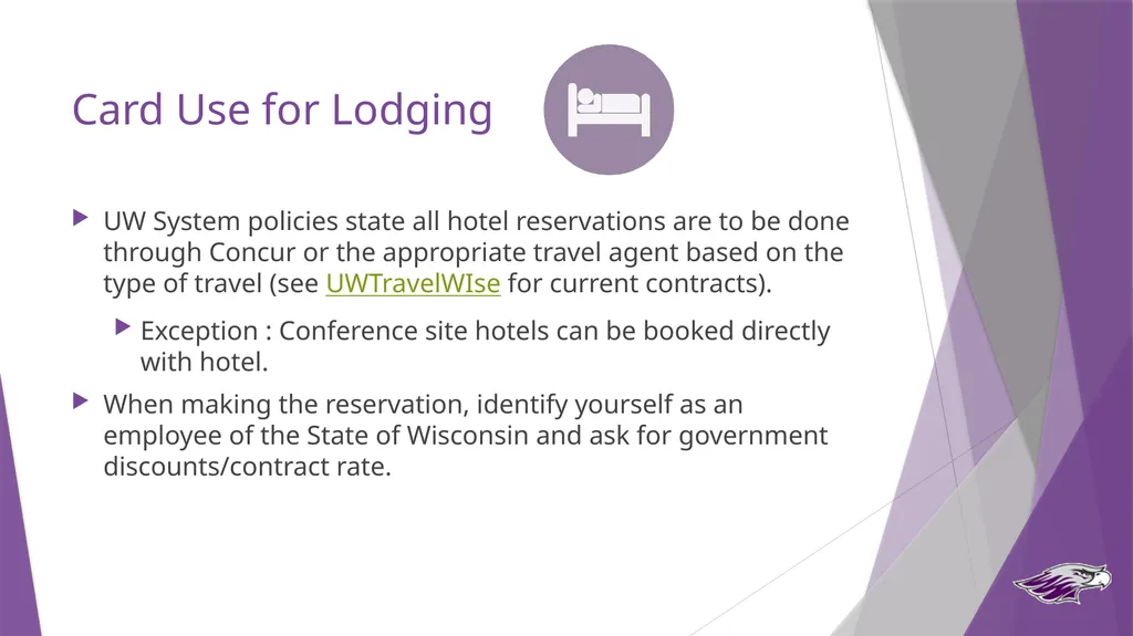 Procurement Card Travel Program Travel Procurement - slide 8 of 20