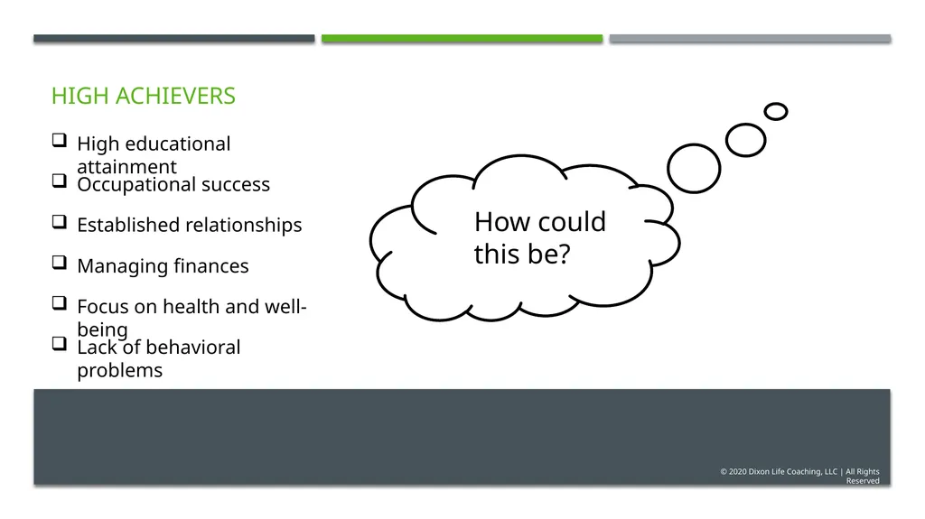 The Mysterious paradox of being a high achiever - slide 2 of 23