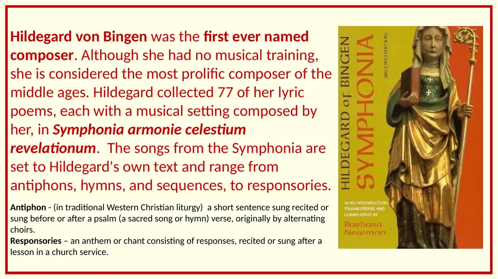 Hildegard von Bingen (1098-1179) – Composer - slide 2 of 6