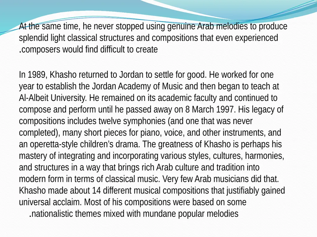 Jerusalem Symphonic Poem for the Palestinian - slide 13 of 18