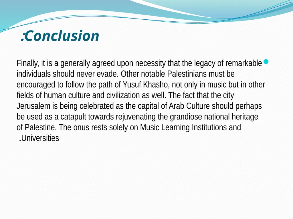 Jerusalem Symphonic Poem for the Palestinian - slide 14 of 18