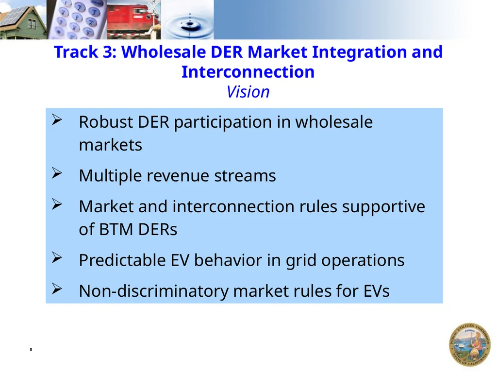 DER ACTION PLAN UPDATE California Public Utilities - slide 8 of 13