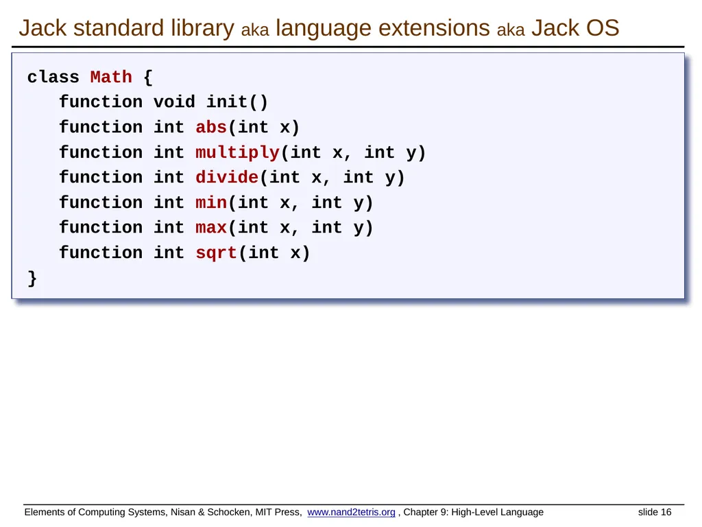 www.nand2tetris.org Building a Modern Computer - slide 16 of 55