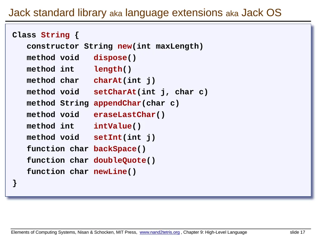 www.nand2tetris.org Building a Modern Computer - slide 17 of 55