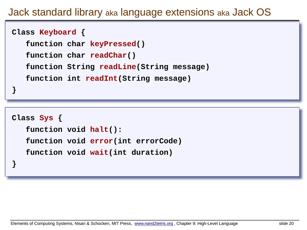 www.nand2tetris.org Building a Modern Computer - slide 20 of 55