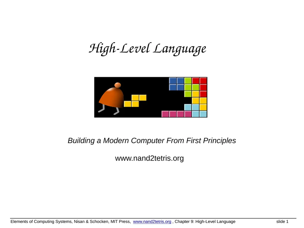 www.nand2tetris.org Building a Modern Computer - slide 1 of 55